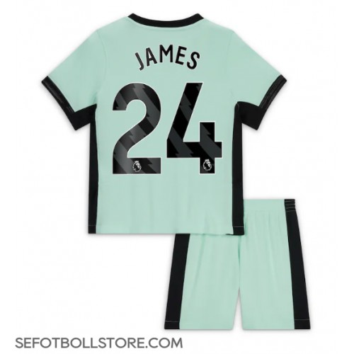 Chelsea Reece James #24 Replika babykläder Tredjeställ Barn 2023-24 Kortärmad (+ korta byxor)